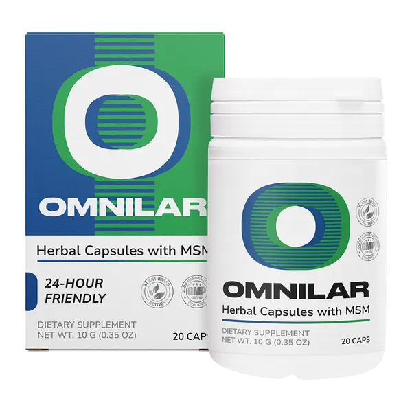 Pack of Omnilar, 20 capsules